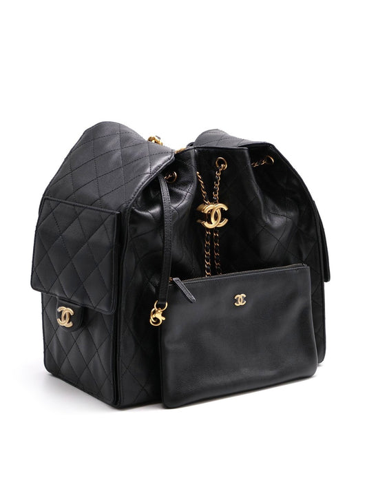 CHANEL 25 Hobo bag - 中號黑金