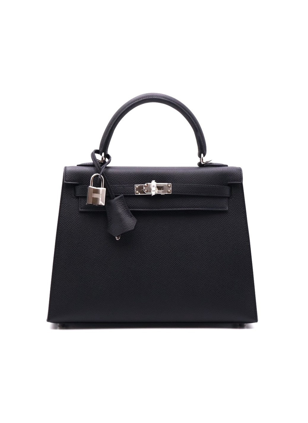 HERMES Kelly 25 - Noir 89 黑銀 G