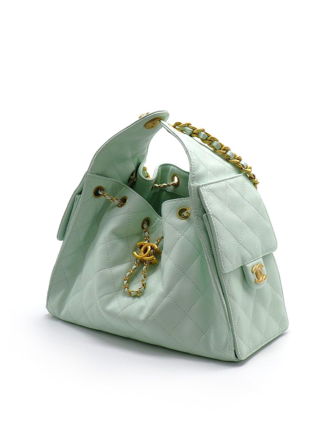 CHANEL 25 Hobo bag - 小號薄荷綠金