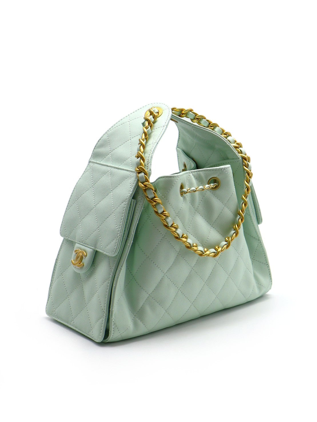 CHANEL 25 Hobo bag - 小號薄荷綠金