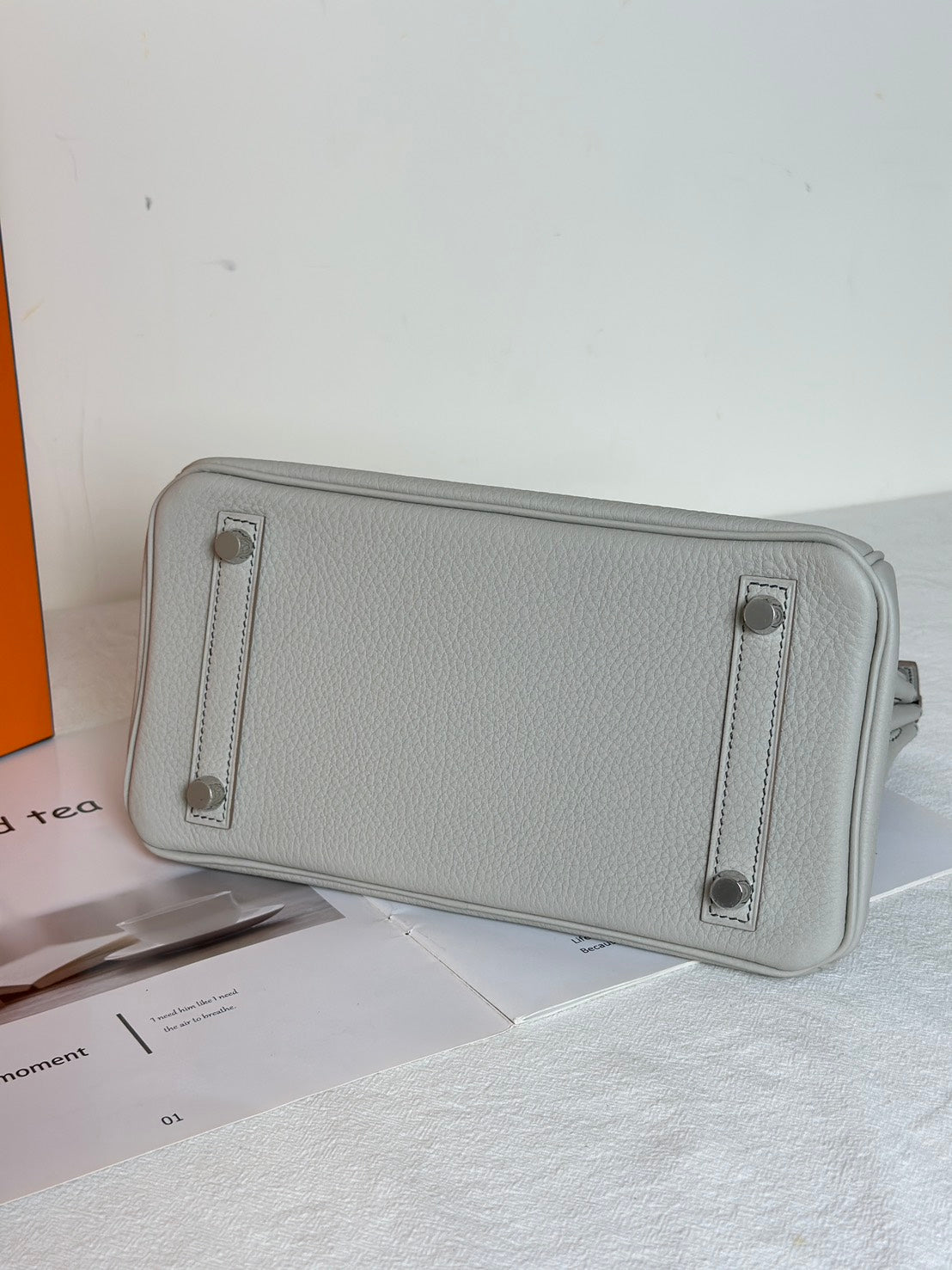 HERMES Birkin 25 - 珍珠灰拚黑