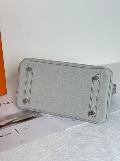 HERMES Birkin 25 - 珍珠灰拚黑