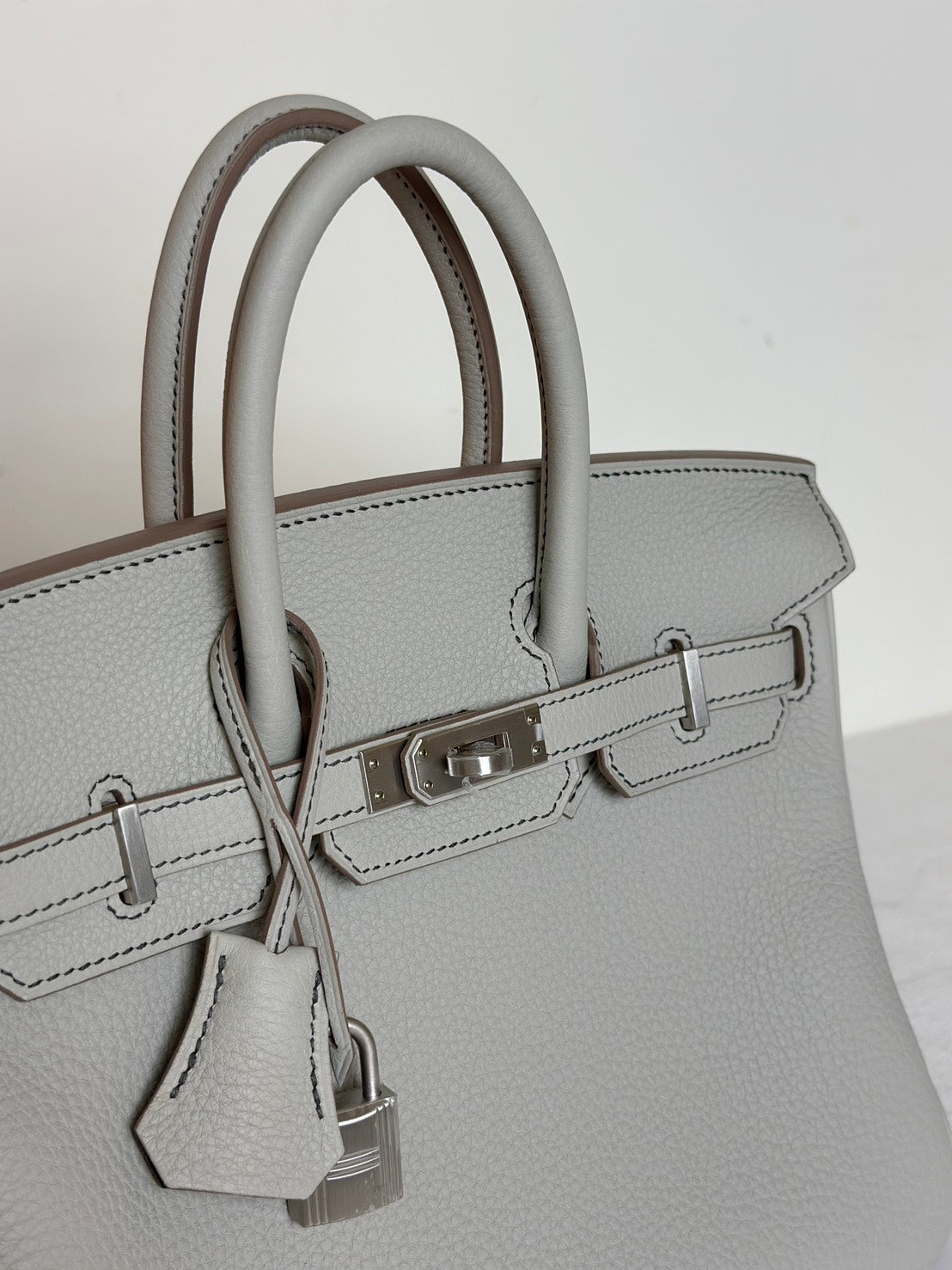 HERMES Birkin 25 - 珍珠灰拚黑