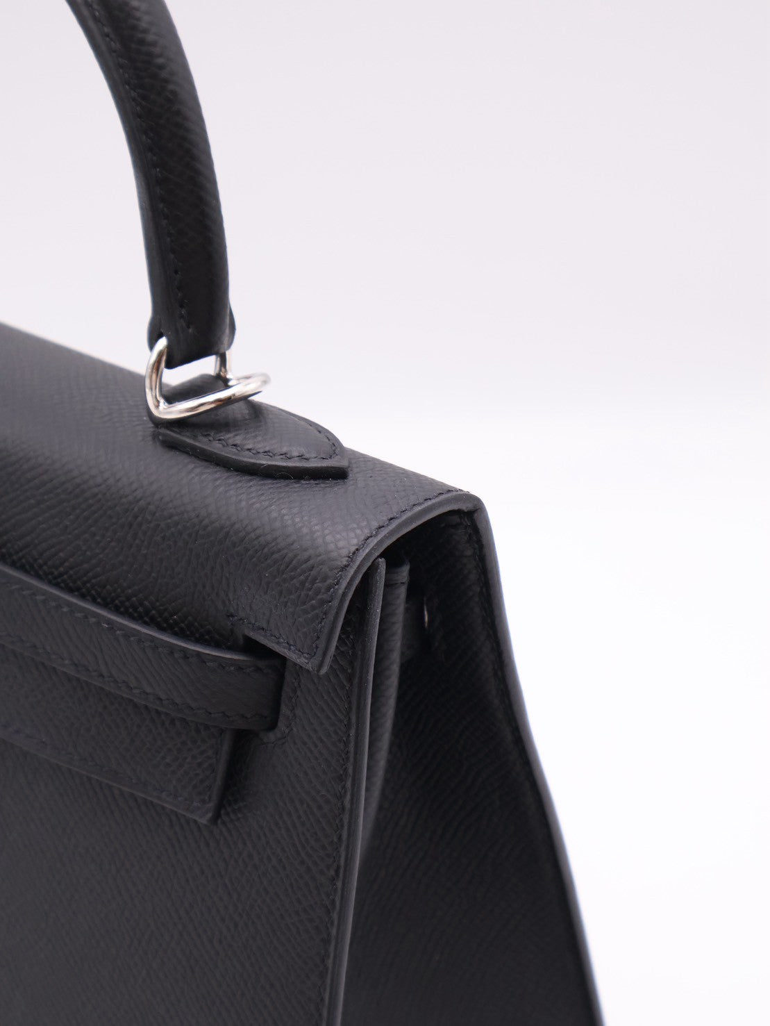 HERMES Kelly 25 - Noir 89 黑銀 G