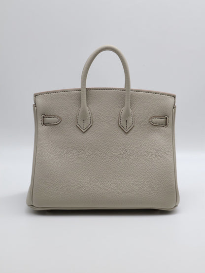 HERMES Birkin 25 - Gris Perle/Noir 珍珠灰拚黑