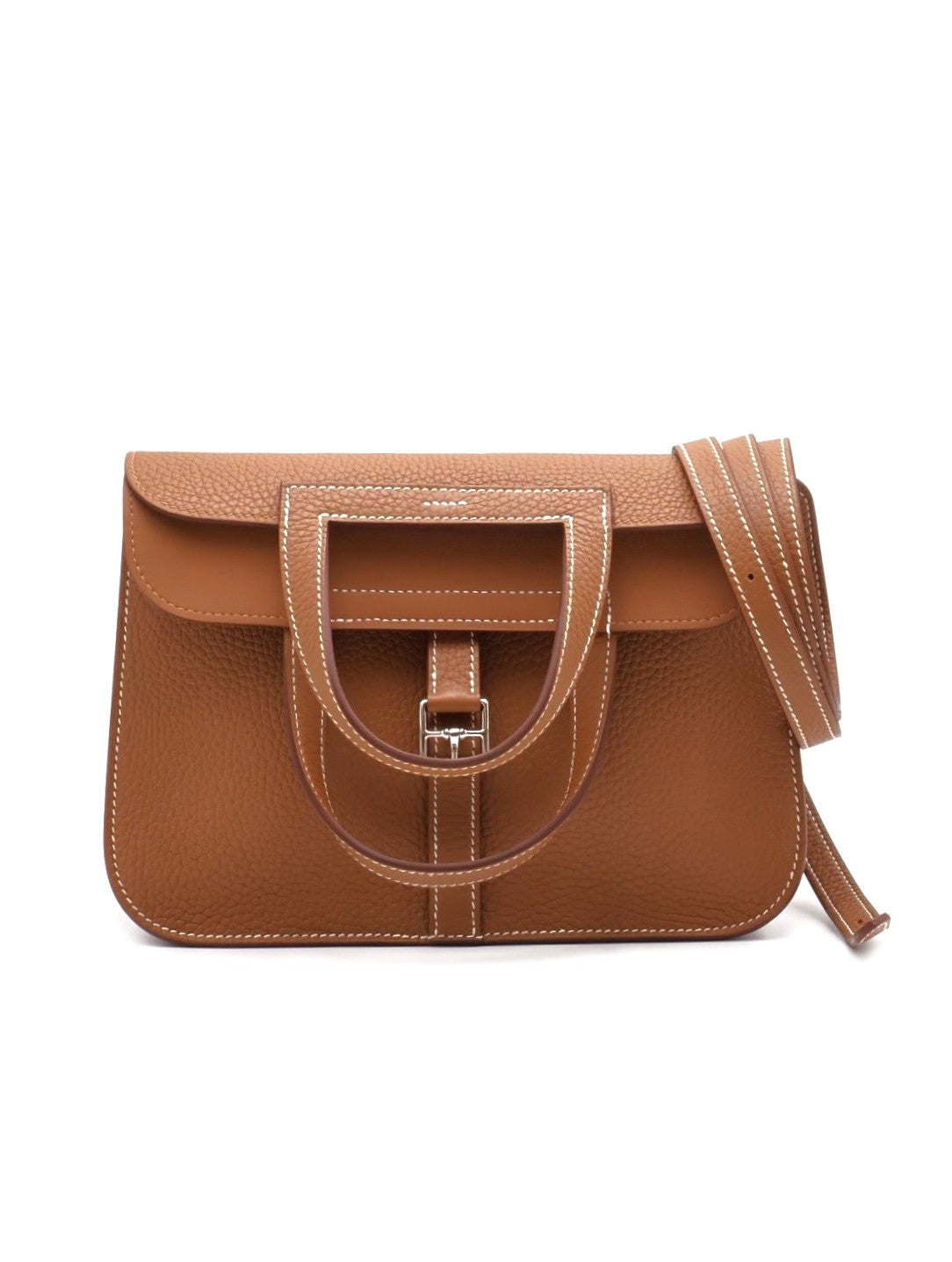 HERMES Halzan 25 - 金棕銀 K