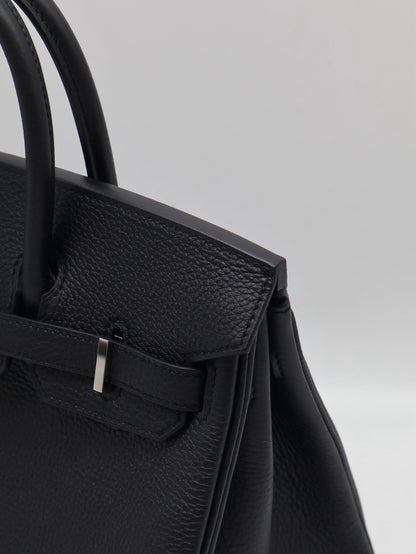 HERMES Birkin 25 - Noir 89 黑銀 K