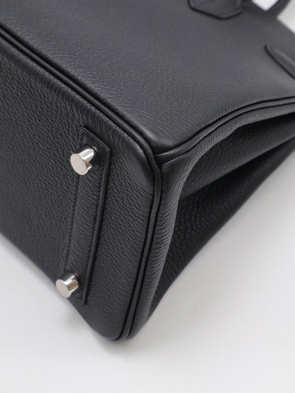 HERMES Birkin 25 - Noir 89 黑銀 K