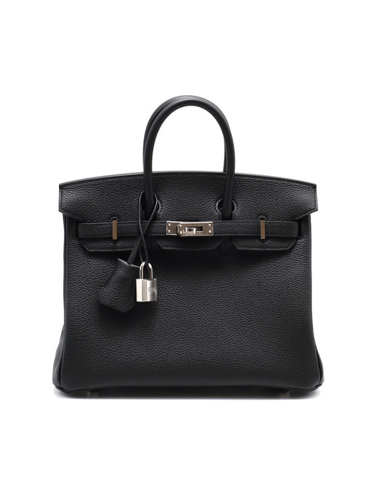 HERMES Birkin 25 - Noir 89 黑銀 K