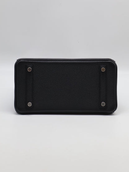 HERMES Birkin 25 - Noir 89 黑銀 K