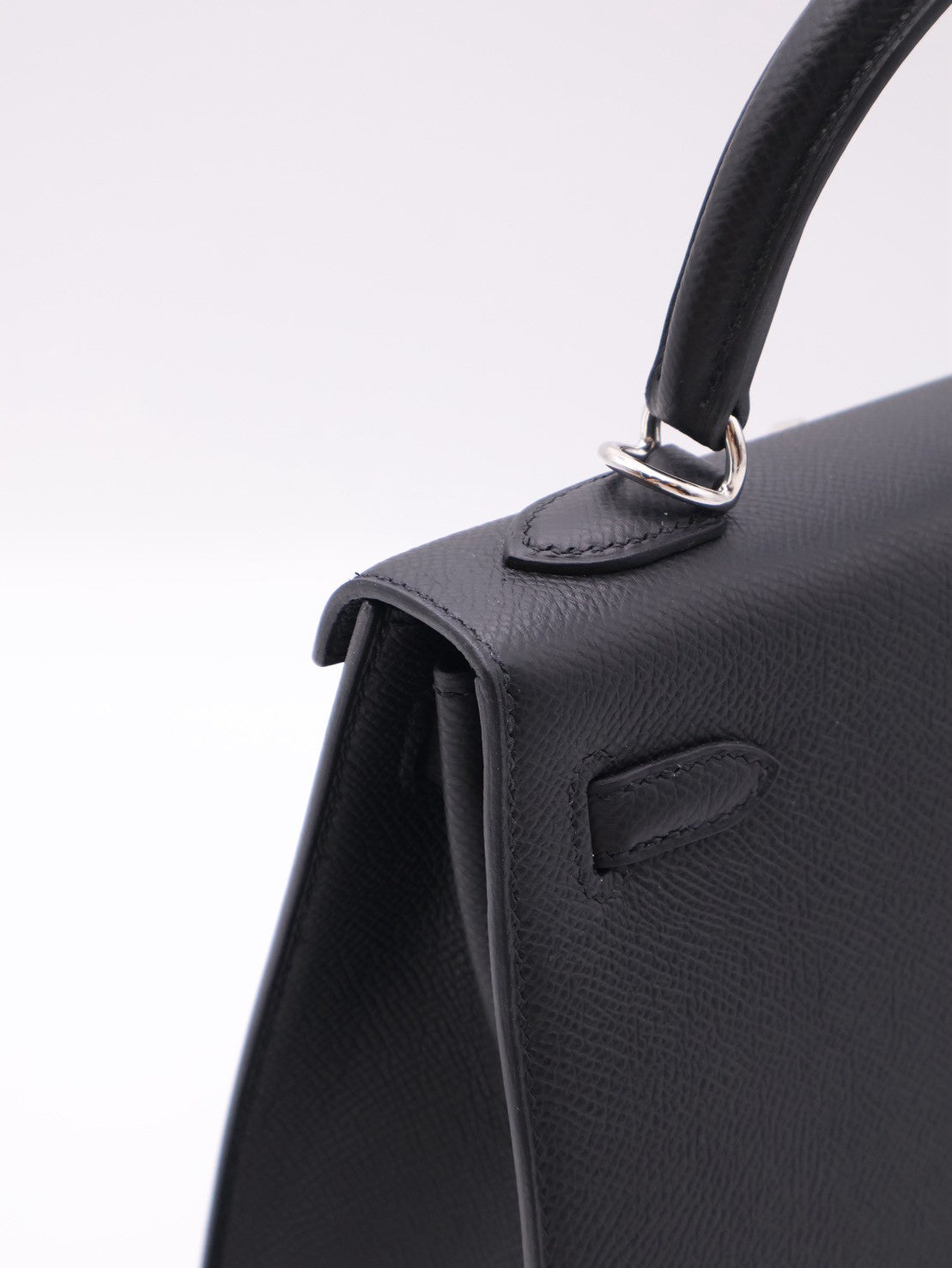 HERMES Kelly 25 - Noir 89 黑銀 G