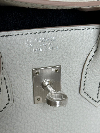 HERMES Birkin 25 - 珍珠灰拚黑