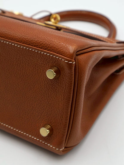 HERMES Kelly 25 馬鞍皮 - Gold 37 金棕金 Z