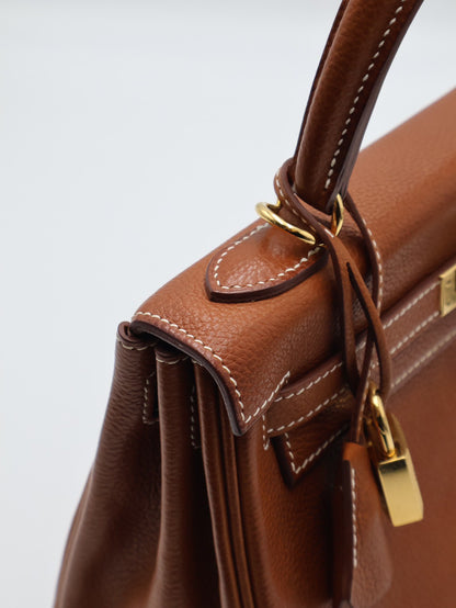 HERMES Kelly 25 馬鞍皮 - Gold 37 金棕金 Z