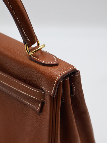 HERMES Kelly 25 馬鞍皮 - Gold 37 金棕金 Z