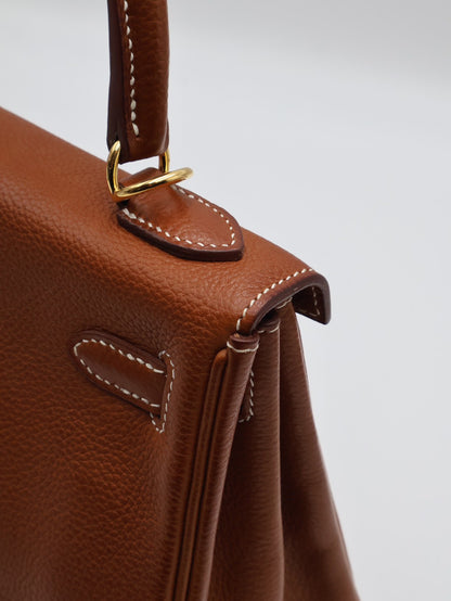 HERMES Kelly 25 馬鞍皮 - Gold 37 金棕金 Z