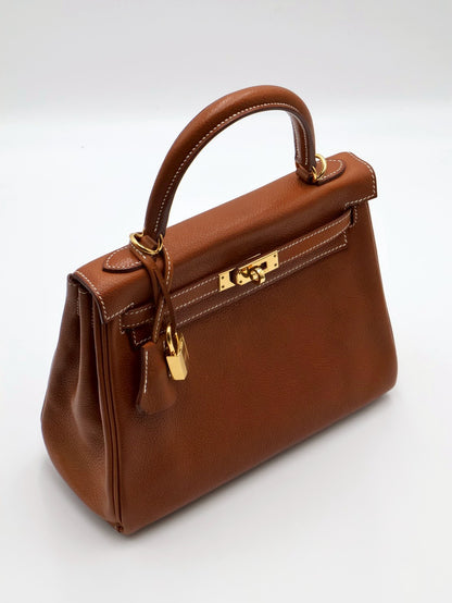 HERMES Kelly 25 馬鞍皮 - Gold 37 金棕金 Z