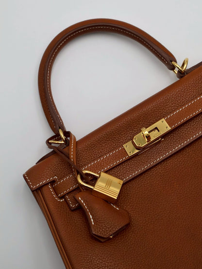 HERMES Kelly 25 馬鞍皮 - Gold 37 金棕金 Z