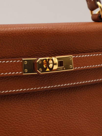 HERMES Kelly 25 馬鞍皮 - Gold 37 金棕金 Z