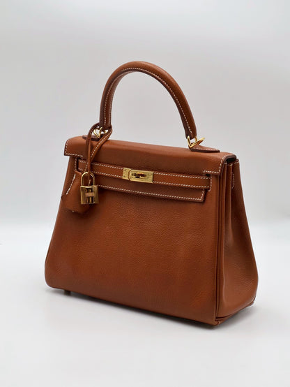HERMES Kelly 25 馬鞍皮 - Gold 37 金棕金 Z