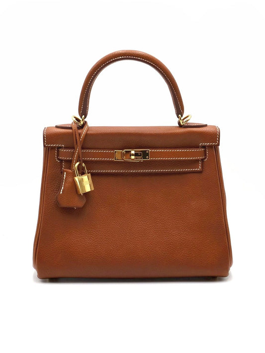 HERMES Kelly 25 馬鞍皮 - Gold 37 金棕金 Z