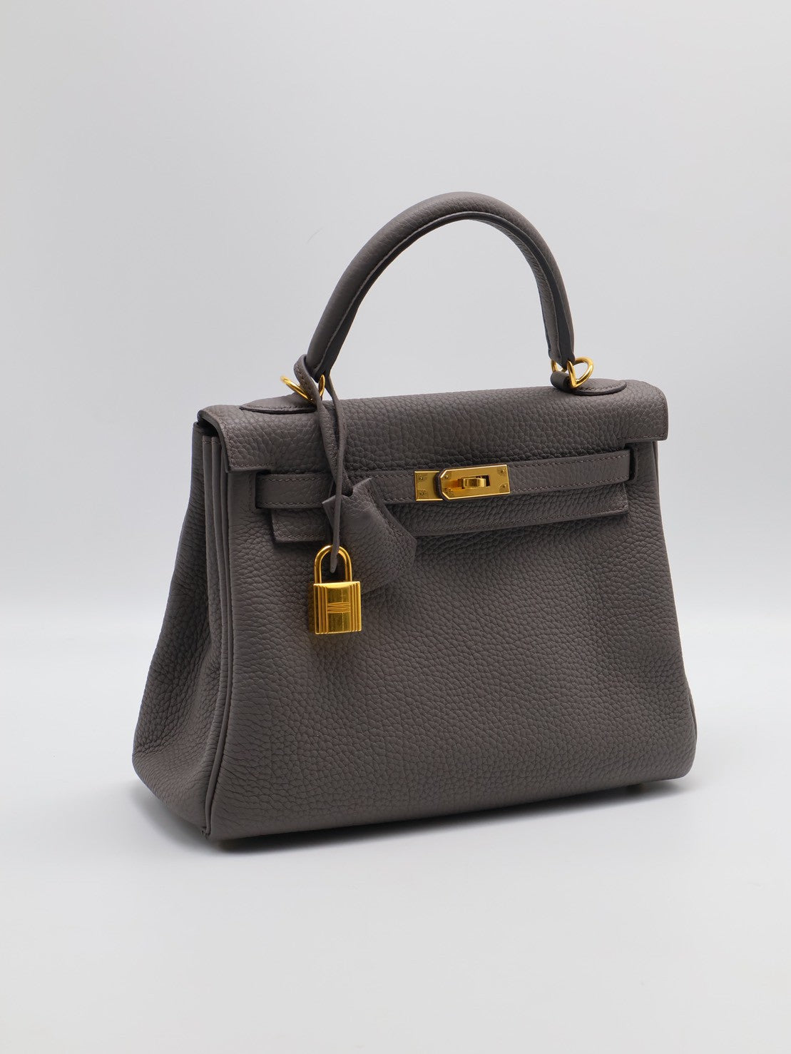 HERMES Kelly 25 - Etain 8F 錫器灰金 Z