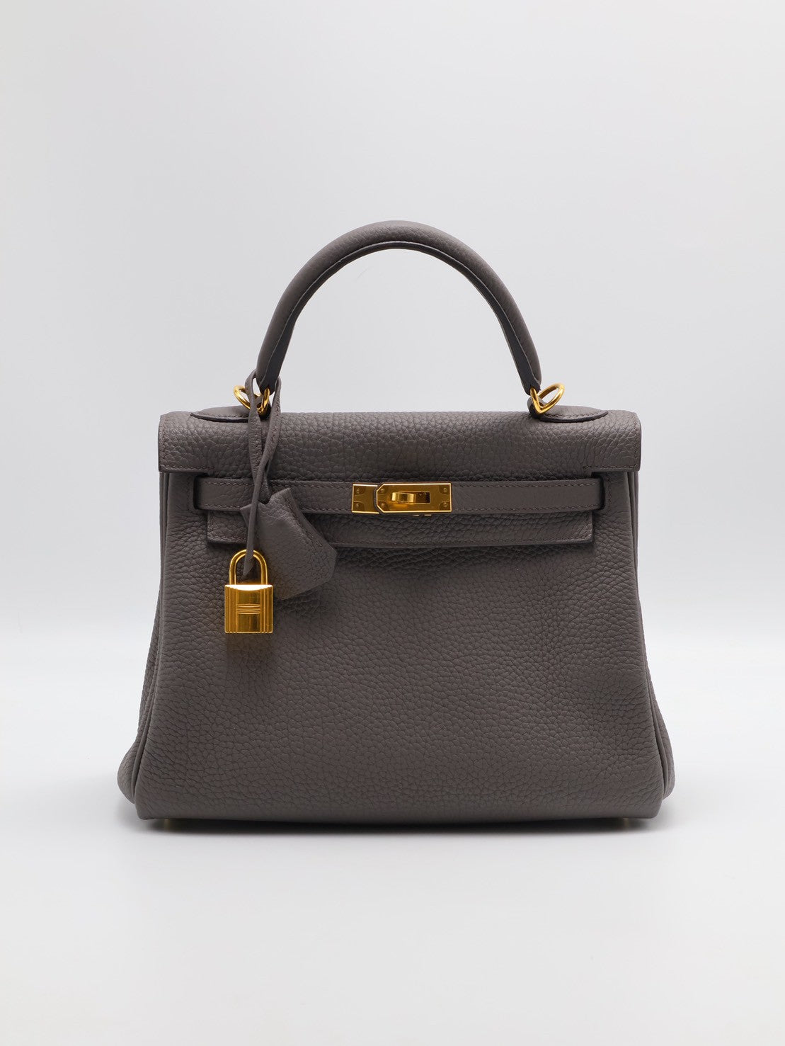 HERMES Kelly 25 - Etain 8F 錫器灰金 Z