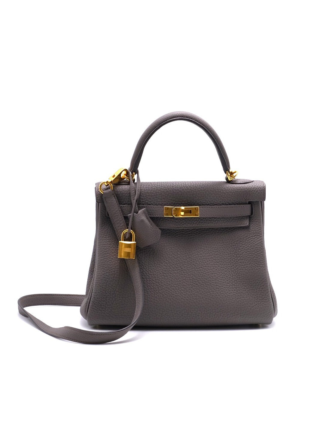 HERMES Kelly 25 - Etain 8F 錫器灰金 Z