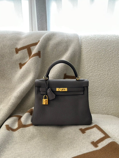 HERMES Kelly 25 - 錫器灰金 Z