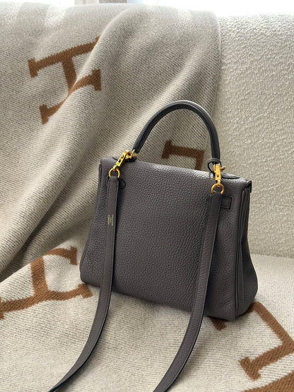 HERMES Kelly 25 - 錫器灰金 Z
