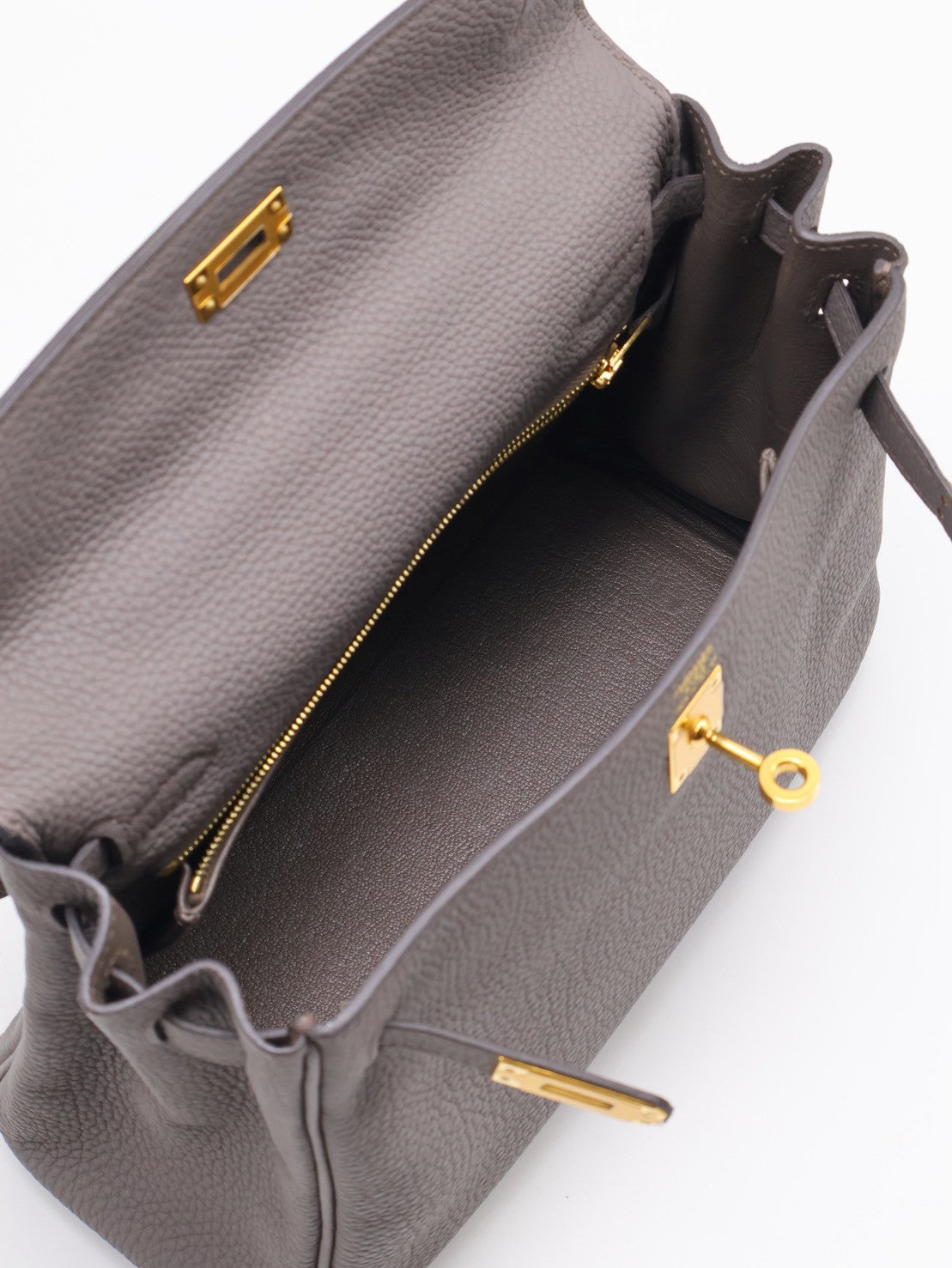 HERMES Kelly 25 - Etain 8F 錫器灰金 Z