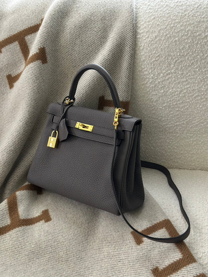 HERMES Kelly 25 - 錫器灰金 Z