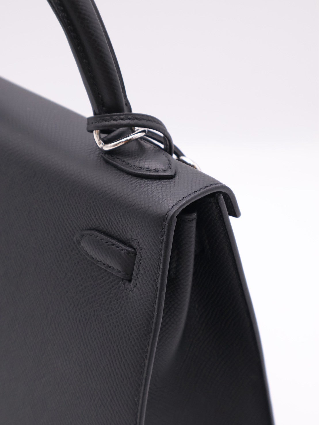 HERMES Kelly 25 - Noir 89 黑銀 G