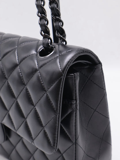 CHANEL 經典口蓋包 CF25 - 羊皮So Black