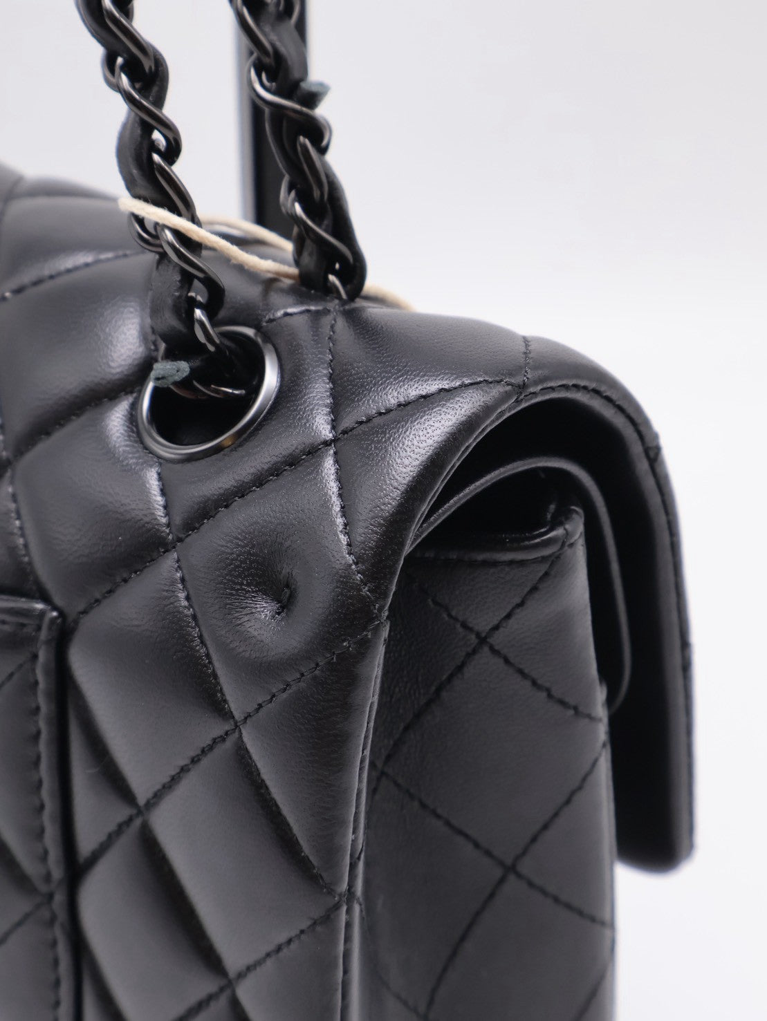 CHANEL 經典口蓋包 CF25 - 羊皮So Black