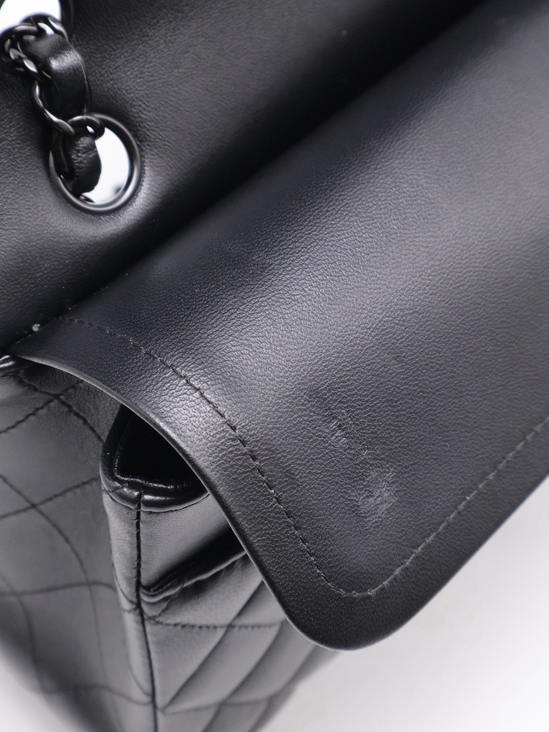 CHANEL 經典口蓋包 CF25 - 羊皮So Black