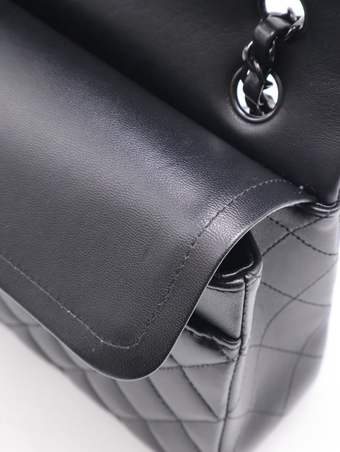 CHANEL 經典口蓋包 CF25 - 羊皮So Black
