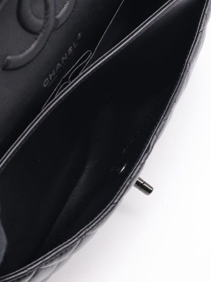 CHANEL 經典口蓋包 CF25 - 羊皮So Black