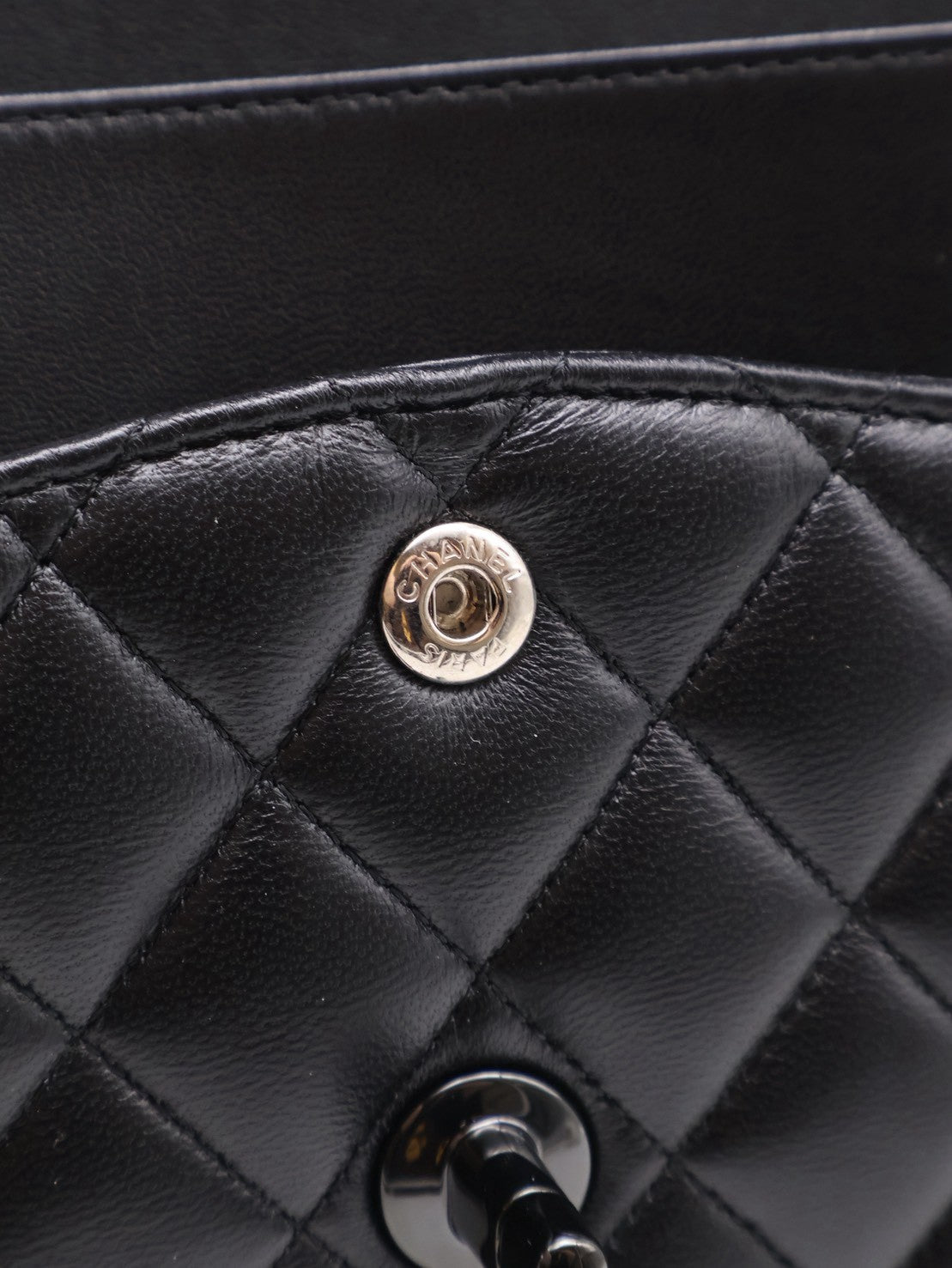 CHANEL 經典口蓋包 CF25 - 羊皮So Black