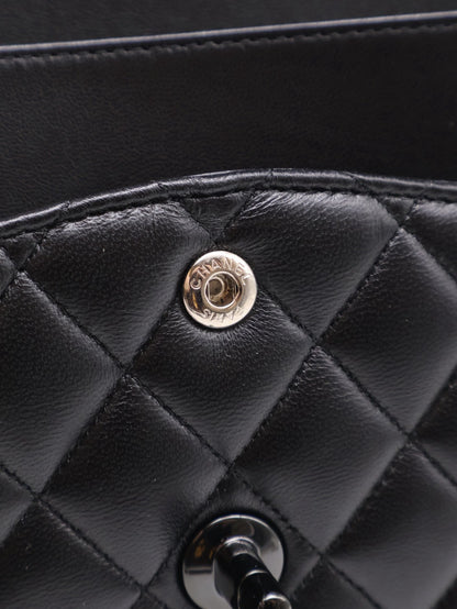 CHANEL 經典口蓋包 CF25 - 羊皮So Black