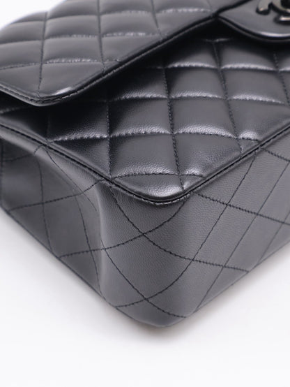 CHANEL 經典口蓋包 CF25 - 羊皮So Black