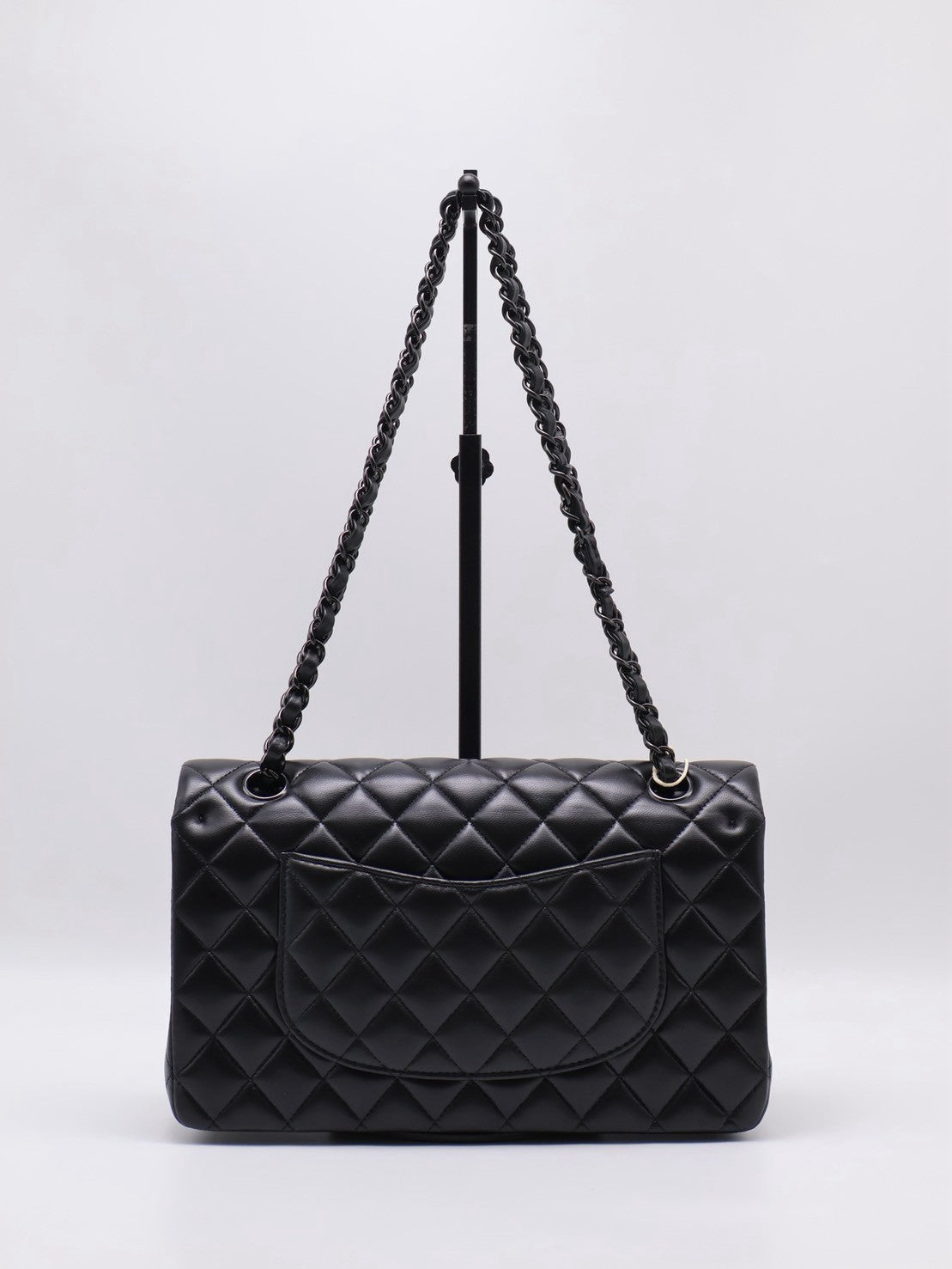 CHANEL 經典口蓋包 CF25 - 羊皮So Black