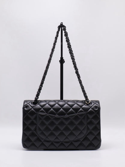CHANEL 經典口蓋包 CF25 - 羊皮So Black