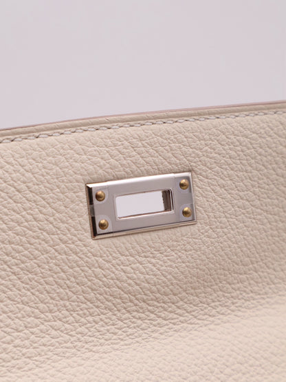 HERMES Kelly 25 - 奶昔白銀 K