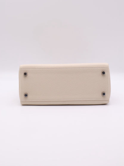 HERMES Kelly 25 - 奶昔白銀 K