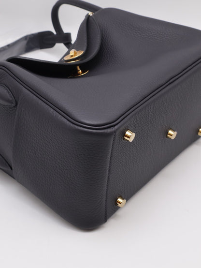 HERMES Lindy 26 - Caban 3Y 水冰藍金 K