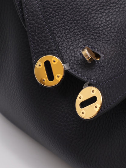 HERMES Lindy 26 - Caban 3Y 水冰藍金 K