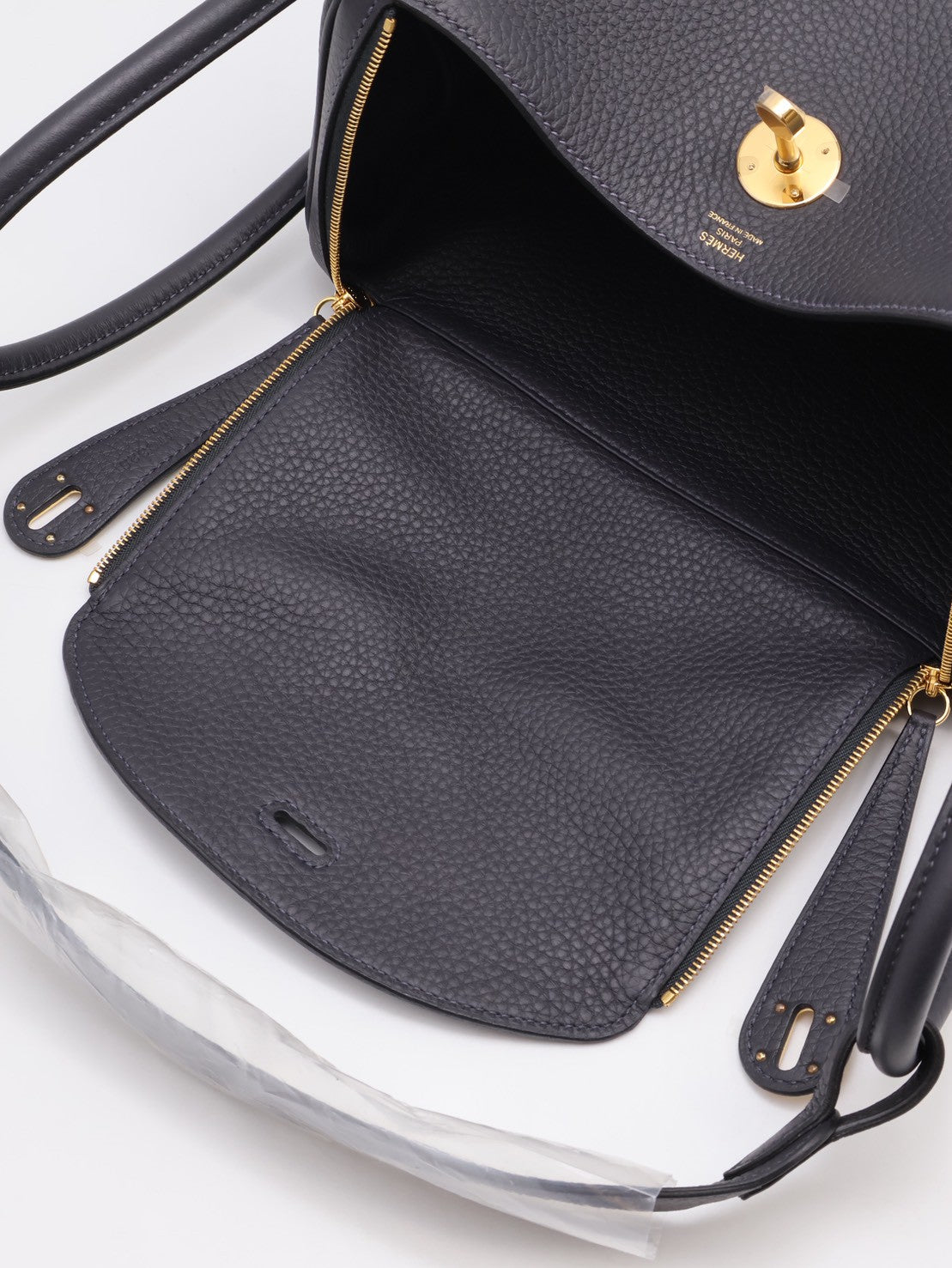 HERMES Lindy 26 - Caban 3Y 水冰藍金 K