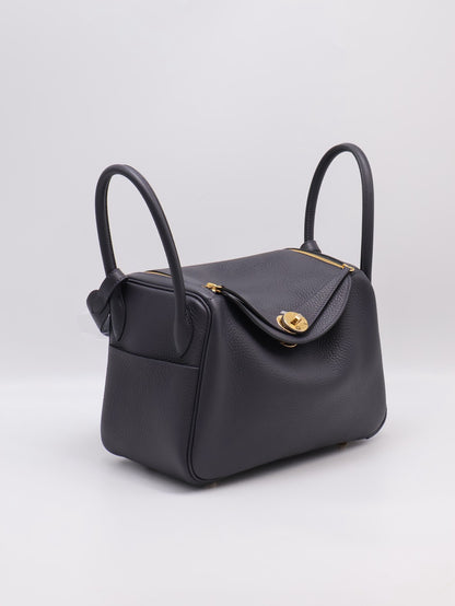 HERMES Lindy 26 - Caban 3Y 水冰藍金 K