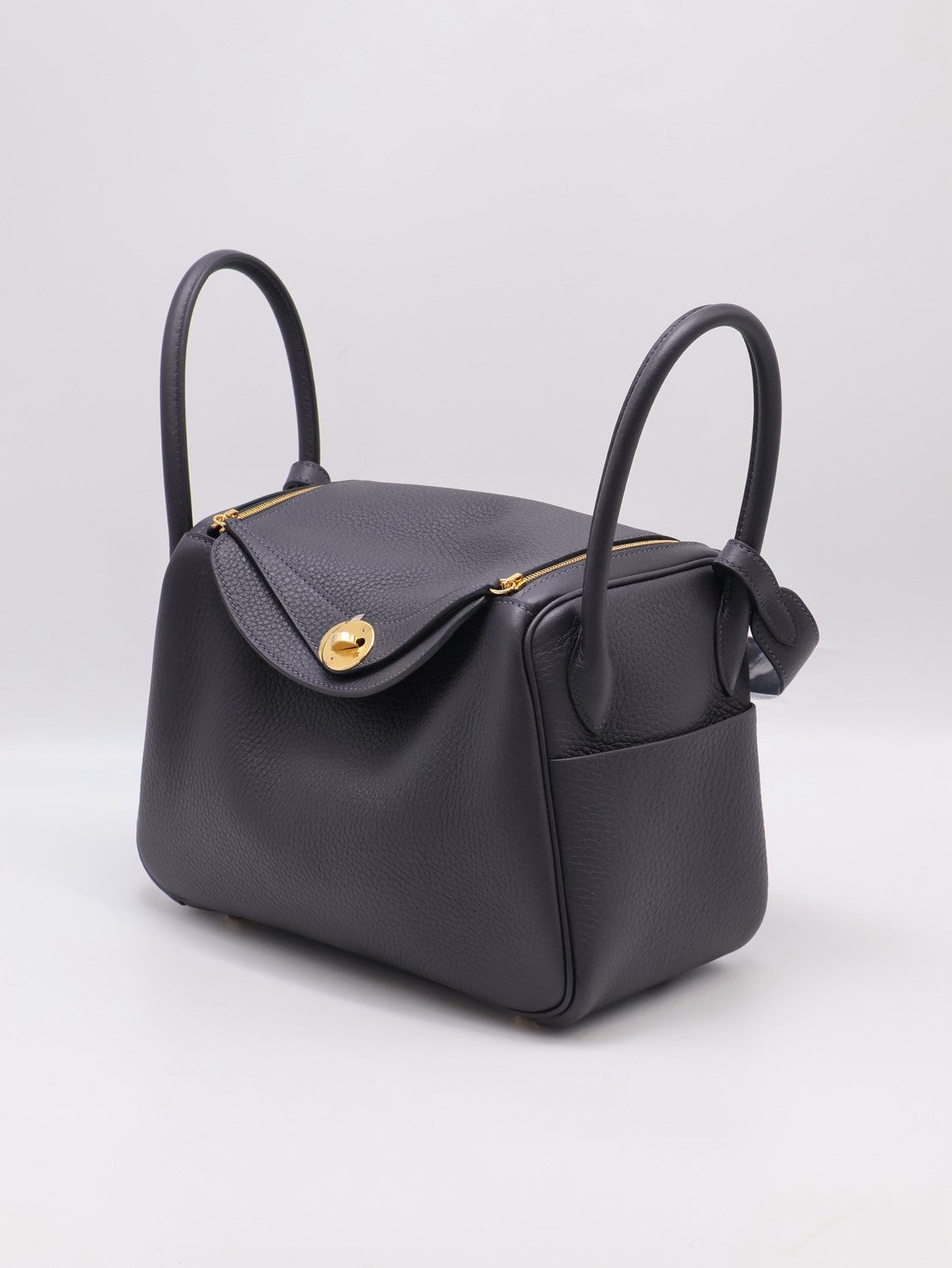 HERMES Lindy 26 - Caban 3Y 水冰藍金 K